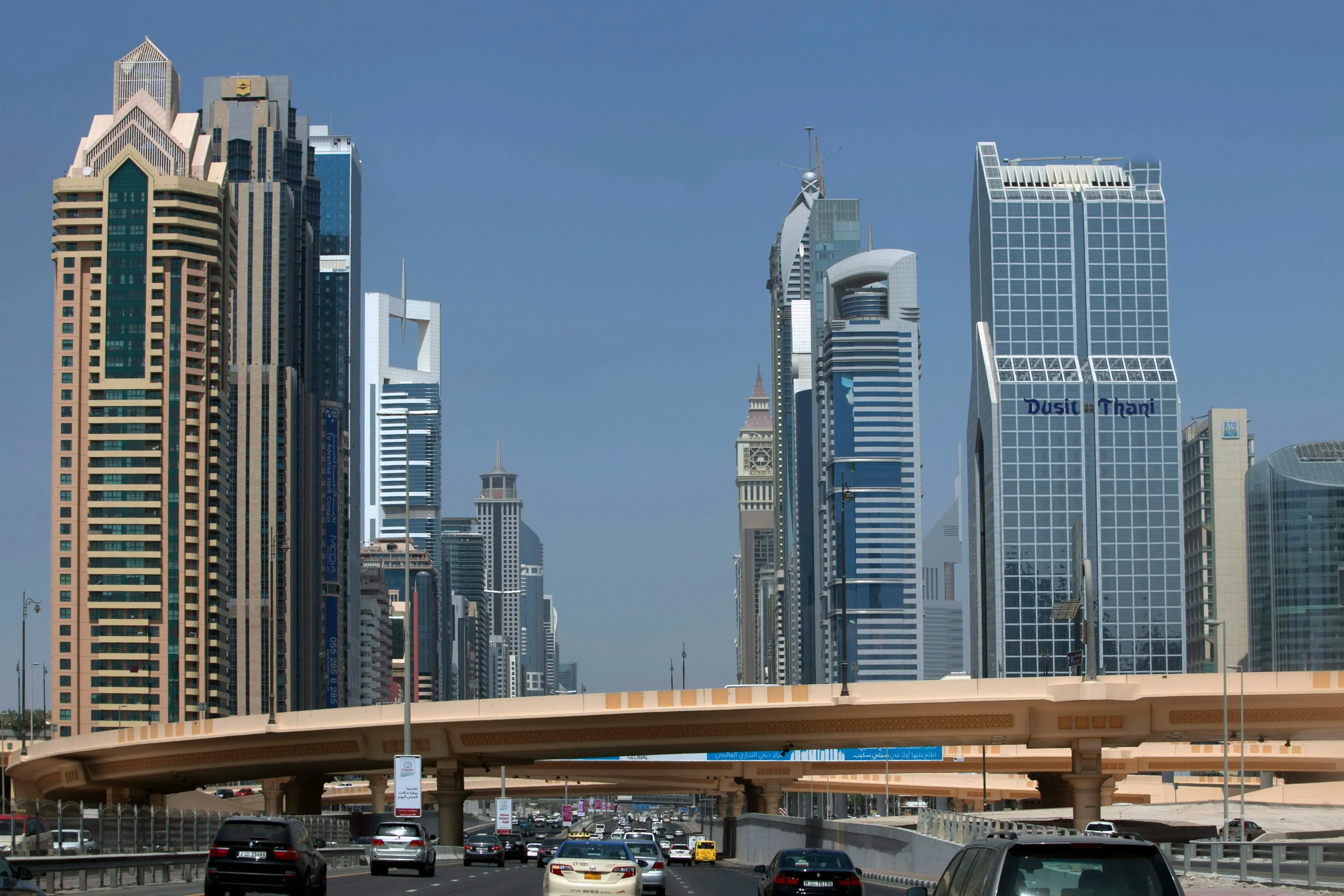 Modern Skyscrapers In The Heart Of Dubai