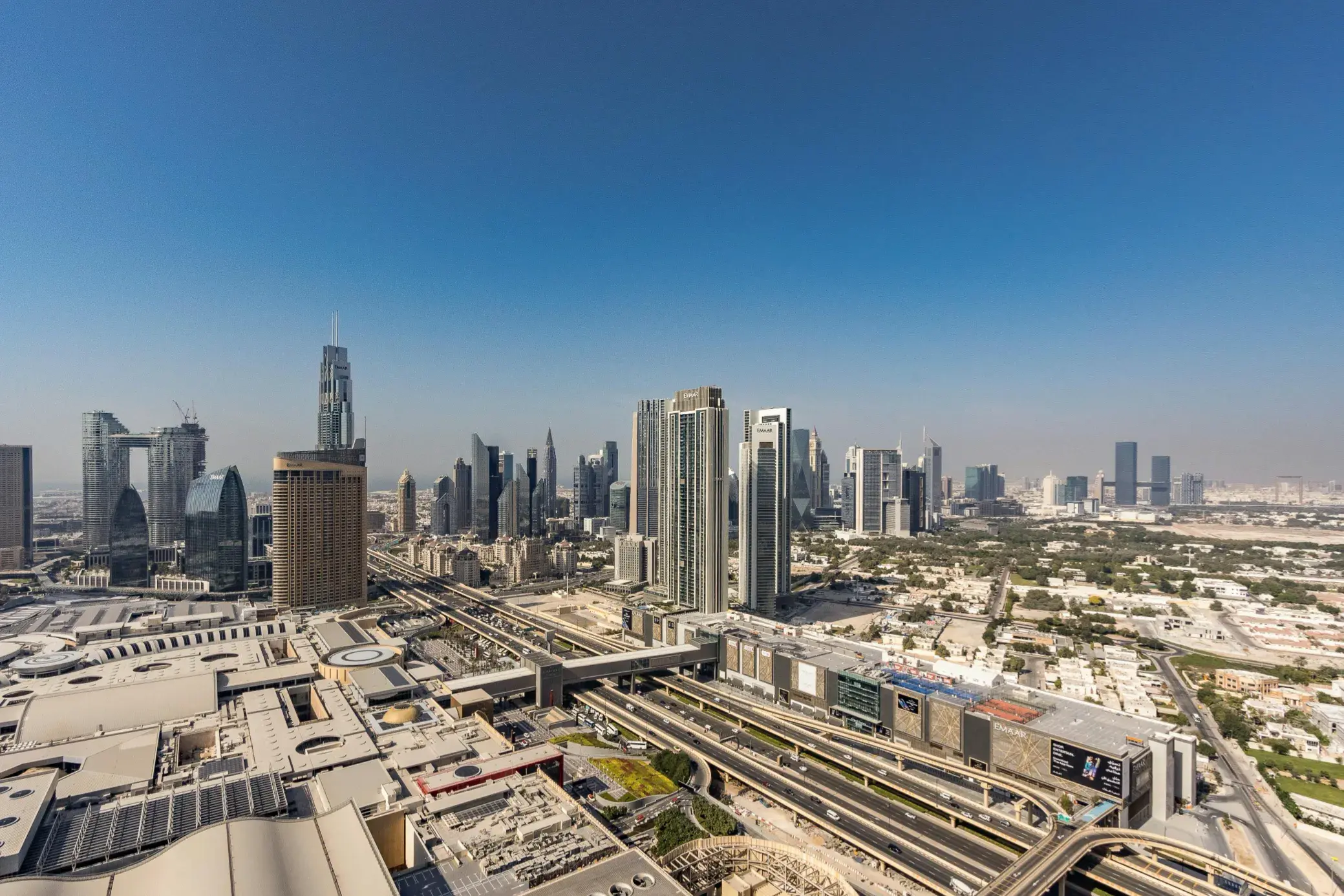 Dubai Cityscape With Iconic Skyscrapers