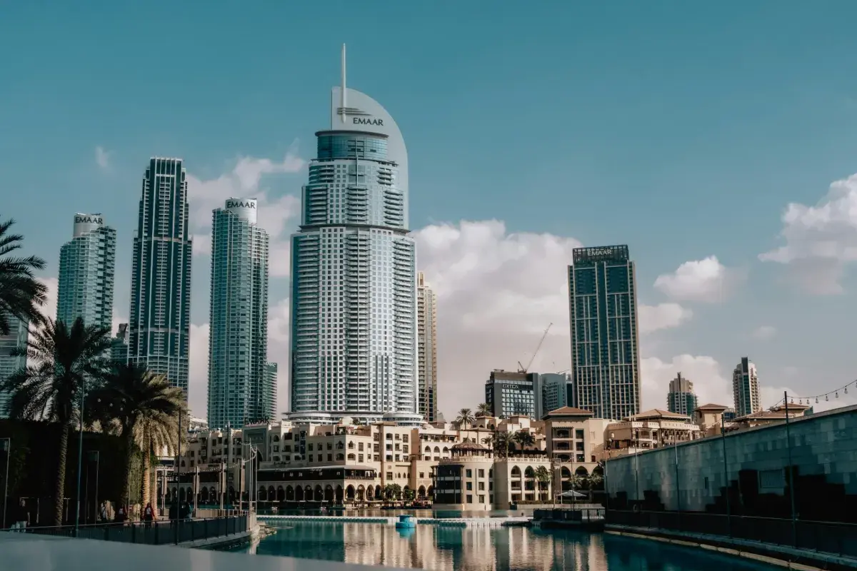 Dubai Skyline Featuring Emaar Buildings Cropped